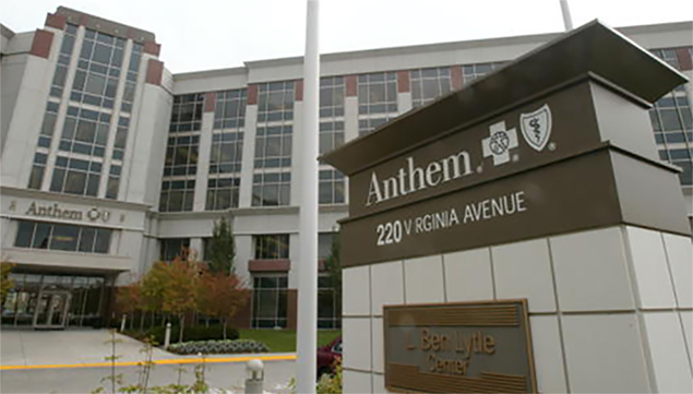 Anthem is paying $594 million as its share of an antitrust settlement involving Blue Cross Blue Shield plans.