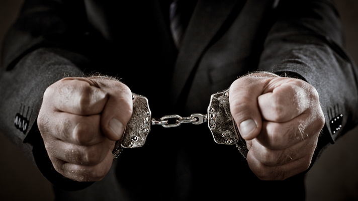 Man in handcuffs