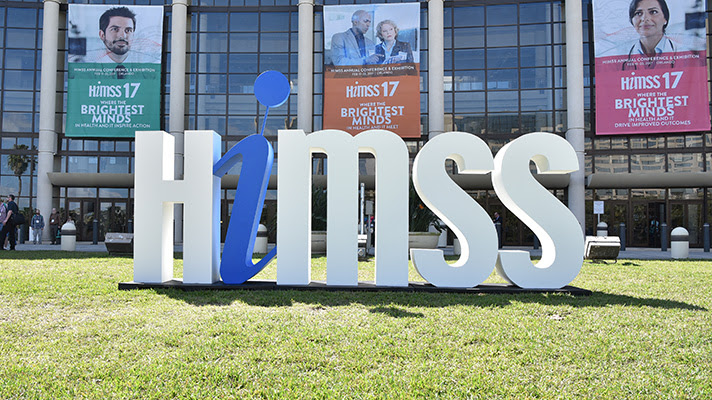 HIMSS sign.