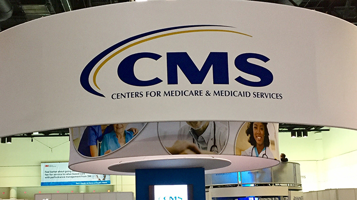 CMS sign at HIMSS17.