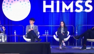 From left, Anne Snowdon of HIMSS, Wonchul Cha of Samsung Medical Center, Mona Baset of Intermountain Health and oncologist researcher Siddhartha Mukherjee.