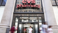 CVS entrance with pillars on either side