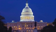 U.S. Capitol dome at night