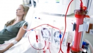 Person getting dialysis treatment