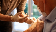 A vaccine being administered