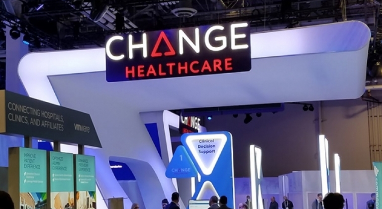 The Change Healthcare booth at HIMSS24 in Orlando